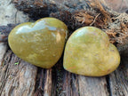 Polished Green Opal Hearts x 6 From Betroka, Madagascar - Toprock Gemstones and Minerals 