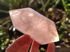 Polished Double Terminated Gemmy Rose Quartz Crystals x 6 From Madagascar - Toprock Gemstones and Minerals 