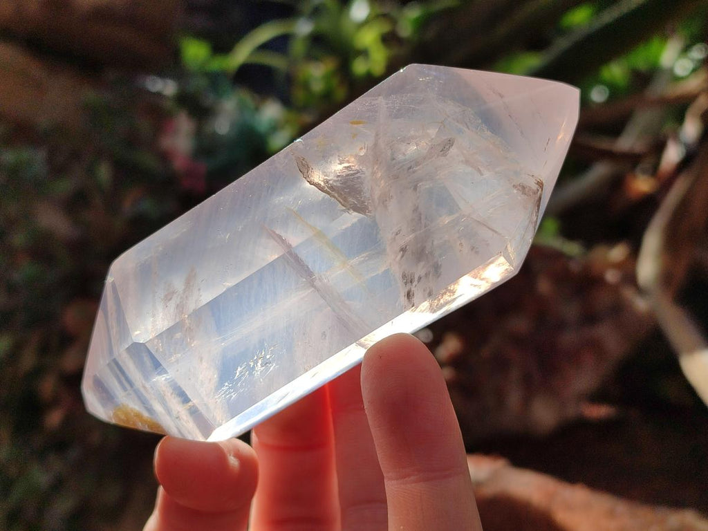 Polished Double Terminated Gemmy Rose Quartz Crystals x 6 From Madagascar - Toprock Gemstones and Minerals 