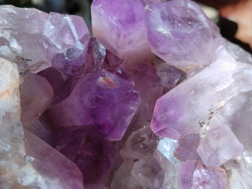 Natural Large Jacaranda Amethyst Crystal Geode x 1 From Mumbwa, Zambia - Toprock Gemstones and Minerals 