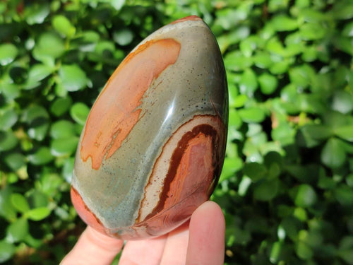 Polished Polychrome Jasper Standing Free Forms x 4 From NW Coast, Madagascar - Toprock Gemstones and Minerals 