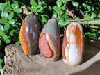 Polished Polychrome Jasper Standing Free Forms x 4 From NW Coast, Madagascar - Toprock Gemstones and Minerals 
