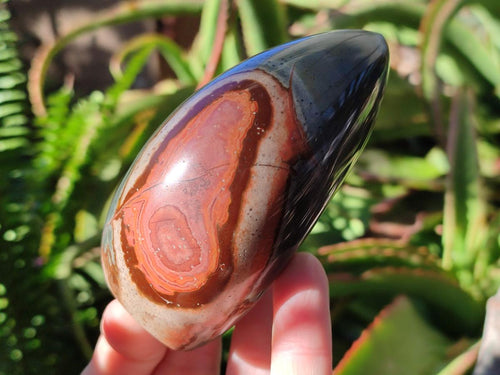 Polished Polychrome Jasper Standing Free Forms x 4 From NW Coast, Madagascar - Toprock Gemstones and Minerals 