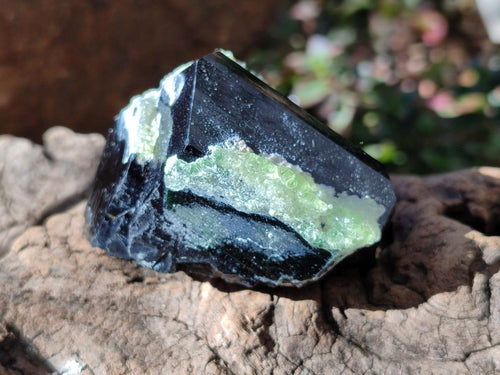 Natural Schorl Black Tourmaline with Hyalite Opal x 3 From Erongo, Namibia - Toprock Gemstones and Minerals 