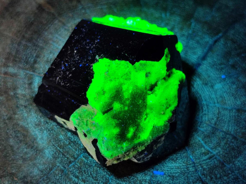 Natural Schorl Black Tourmaline with Hyalite Opal x 3 From Erongo, Namibia - Toprock Gemstones and Minerals 