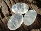 Polished Girasol Pearl Quartz Palm Stones x 12 From Ambatondrazaka, Madagascar - Toprock Gemstones and Minerals 
