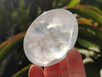 Polished Girasol Pearl Quartz Palm Stones x 12 From Ambatondrazaka, Madagascar - Toprock Gemstones and Minerals 
