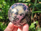 Polished Rhodonite Gemstone Spheres x 4 From Ambindavato, Madagascar - Toprock Gemstones and Minerals 
