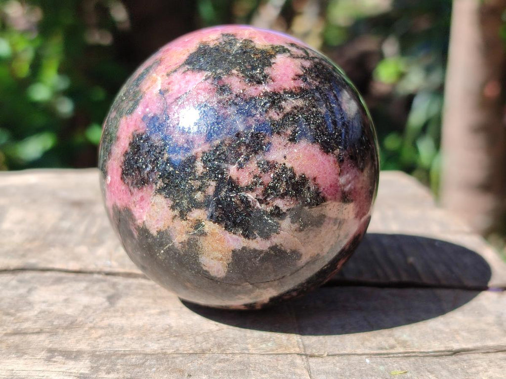 Polished Rhodonite Gemstone Spheres x 4 From Ambindavato, Madagascar - Toprock Gemstones and Minerals 
