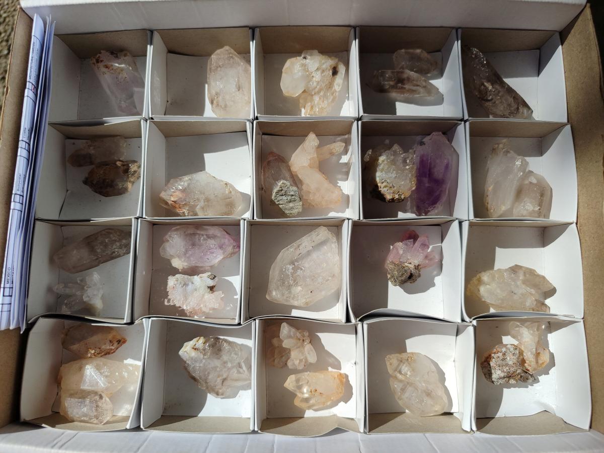 Natural Mixed Minerals of Brandberg Crystals and Clusters x 30 From Brandberg, Namibia - Toprock Gemstones and Minerals 