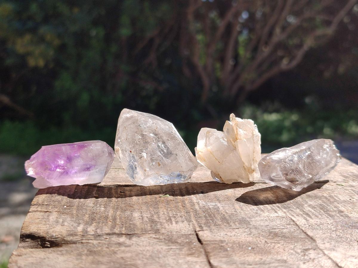 Natural Mixed Minerals of Brandberg Crystals and Clusters x 30 From Brandberg, Namibia - Toprock Gemstones and Minerals 
