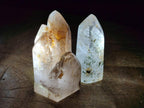 Polished Mixed Quartz Crystals with Inclusions x 6 From Madagascar - Toprock Gemstones and Minerals 