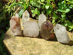 Polished Mixed Quartz Crystals with Inclusions x 6 From Madagascar - Toprock Gemstones and Minerals 