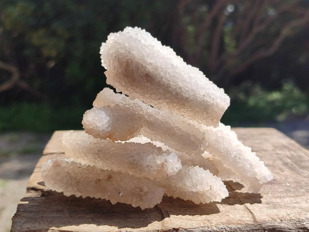 Natural Drusy Snow Finger Crystals x 24 From Albert's Mountain, Lesotho - Toprock Gemstones and Minerals 