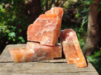 Natural Rhombohedral Sunset Orange Calcite Specimens x 12 From Spitzkop, Namibia - Toprock Gemstones and Minerals 