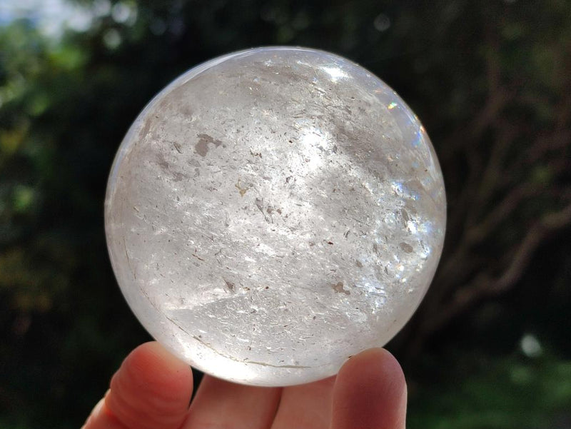 Polished Clear Quartz Spheres x 2 From Madagascar - Toprock Gemstones and Minerals 