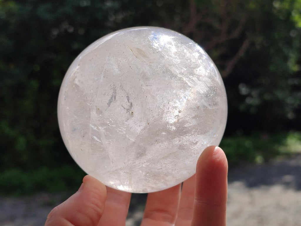 Polished Clear Quartz Spheres x 2 From Madagascar - Toprock Gemstones and Minerals 