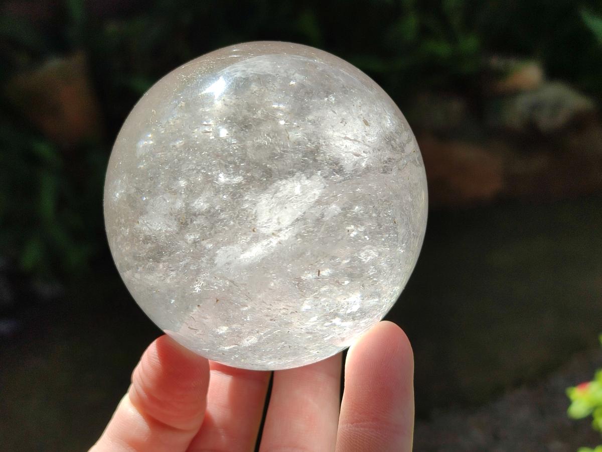 Polished Clear Quartz Spheres x 2 From Madagascar - Toprock Gemstones and Minerals 