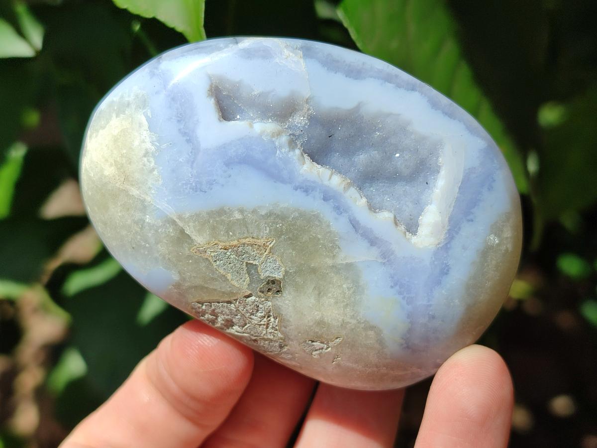 Polished Blue Lace Agate Free Forms x 10 From Nsanje, Malawi - Toprock Gemstones and Minerals 