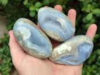 Polished Blue Lace Agate Free Forms x 10 From Nsanje, Malawi - Toprock Gemstones and Minerals 