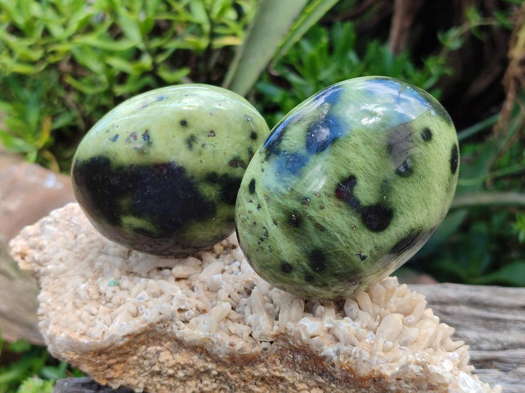 Polished Large Leopard Stone Palm Stones x 7 From Zimbabwe - Toprock Gemstones and Minerals 