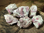 Natural Pink Rubellite Tourmaline Specimens x 6 From Karibib, Namibia - Toprock Gemstones and Minerals 