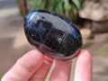 Polished Black Tourmaline Galets x 24 From Madagascar - Toprock Gemstones and Minerals 