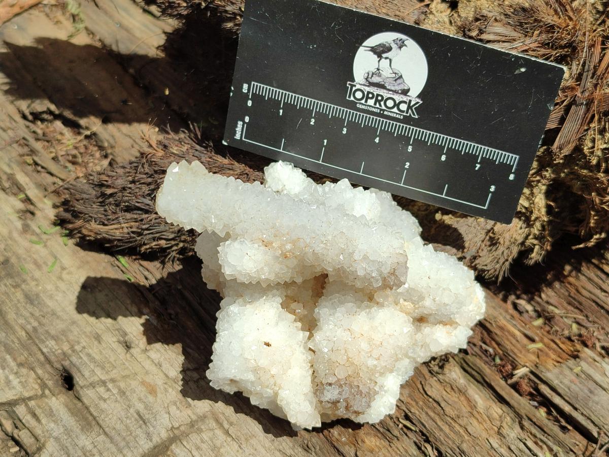 Natural Drusy Snow Finger Quartz Coated Clusters x 4 From Albert's Mountain, Lesotho - Toprock Gemstones and Minerals 