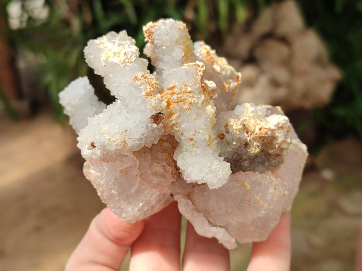 Natural Drusy Snow Finger Quartz Coated Clusters x 4 From Albert's Mountain, Lesotho - Toprock Gemstones and Minerals 