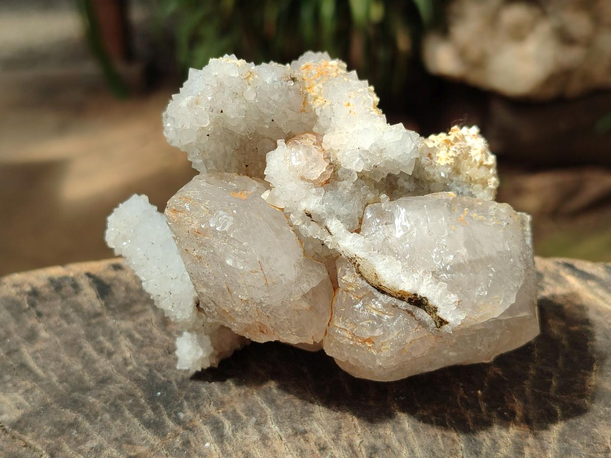 Natural Drusy Snow Finger Quartz Coated Clusters x 4 From Albert's Mountain, Lesotho - Toprock Gemstones and Minerals 