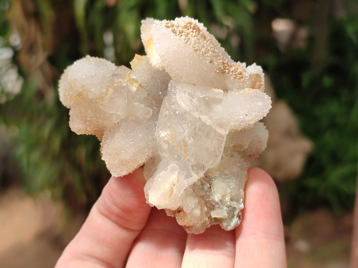 Natural Drusy Snow Finger Quartz Coated Clusters x 4 From Albert's Mountain, Lesotho - Toprock Gemstones and Minerals 