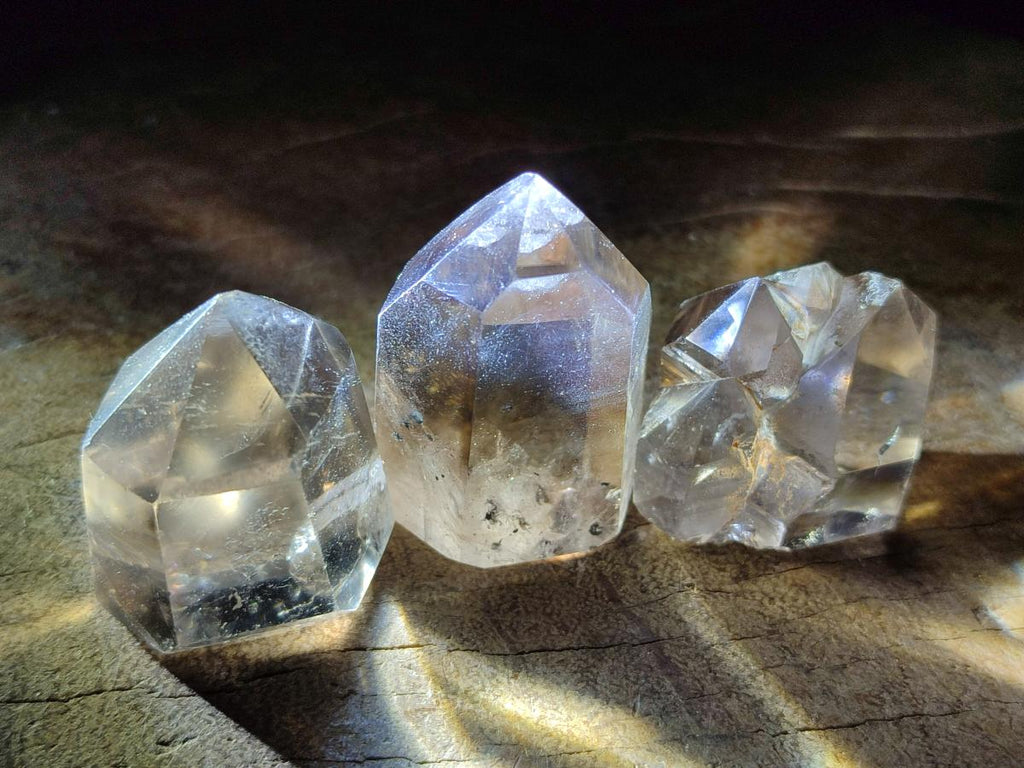 Polished Smokey Quartz Crystals x 12 From Madagascar