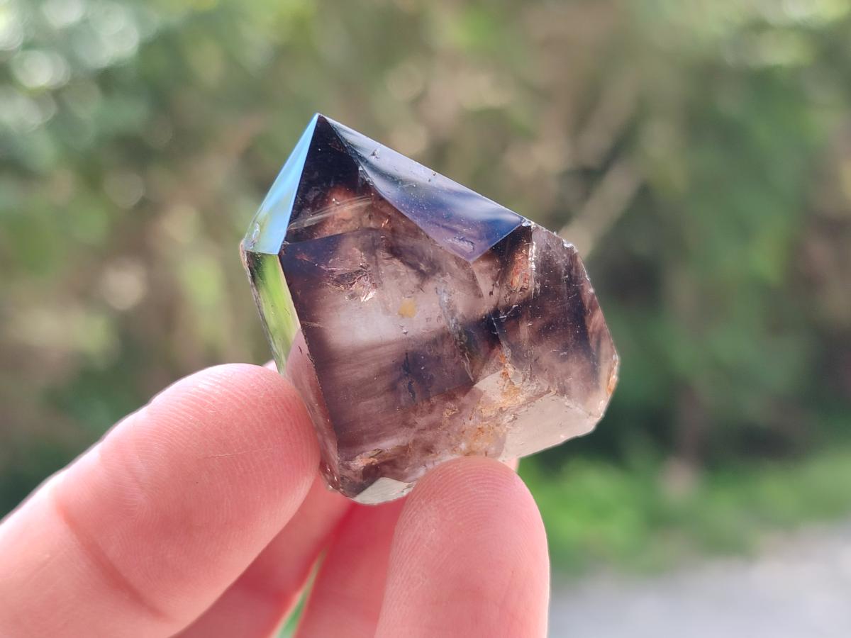 Polished Smokey Quartz Crystals x 12 From Madagascar