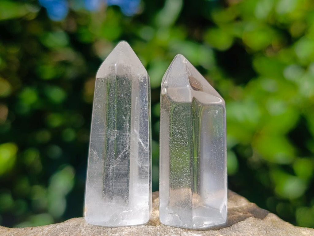 Polished Clear Quartz Crystals x 24 From Madagascar - Toprock Gemstones and Minerals 
