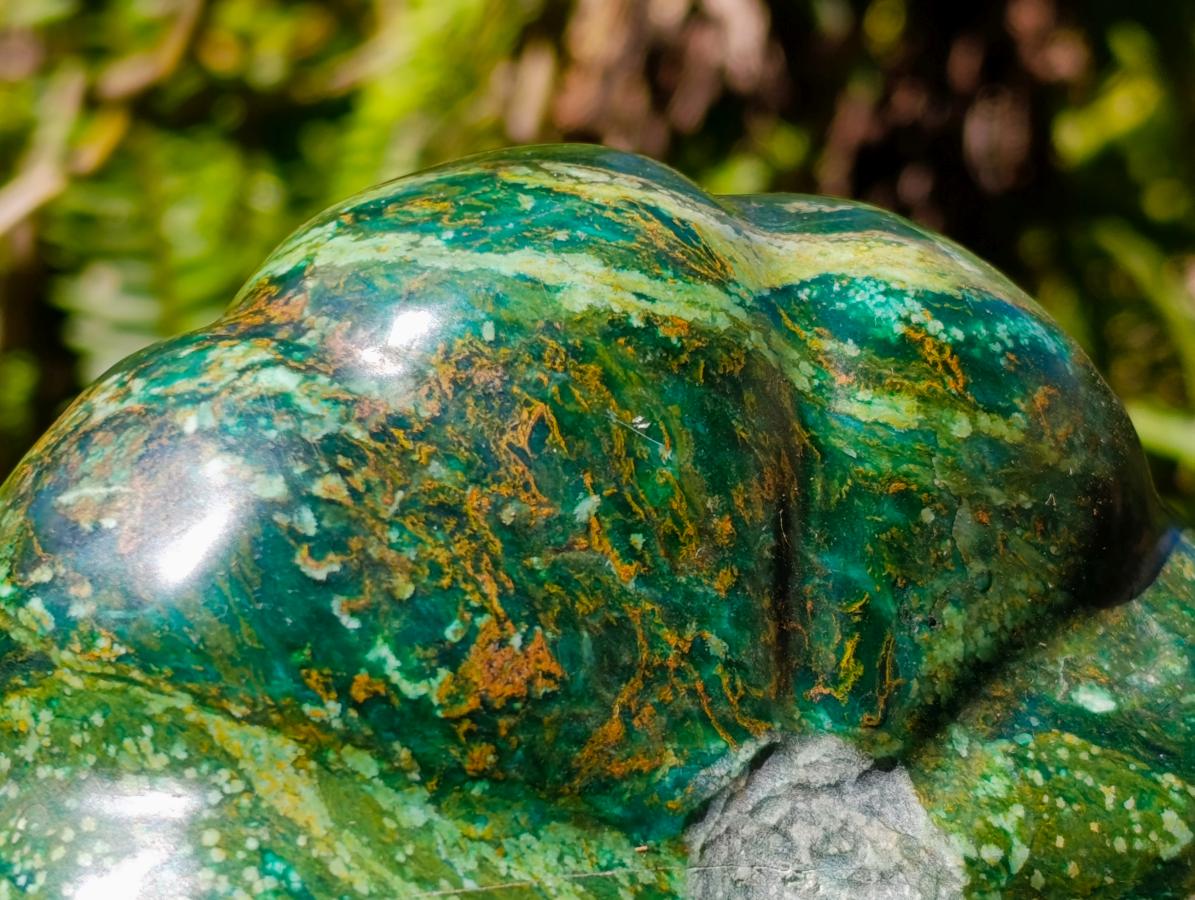 Hand Made Verdite Pumpkins Carvings x 2 From Zimbabwe - Toprock Gemstones and Minerals 