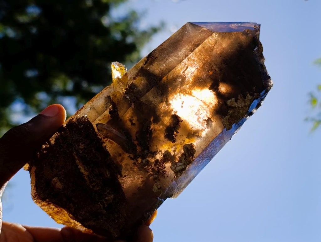 Natural Smokey Quartz Crystals x 3 From Zomba Plateau, Malawi - Toprock Gemstones and Minerals 