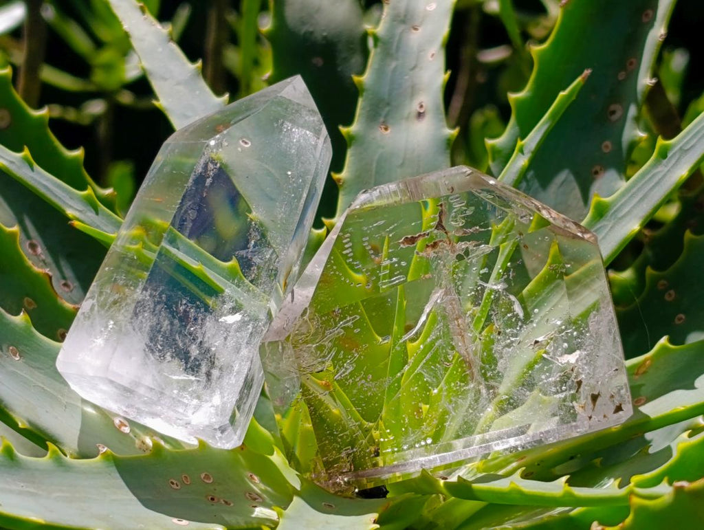 Polished Mixed Quartz Crystals x 6 From Madagascar - Toprock Gemstones and Minerals 