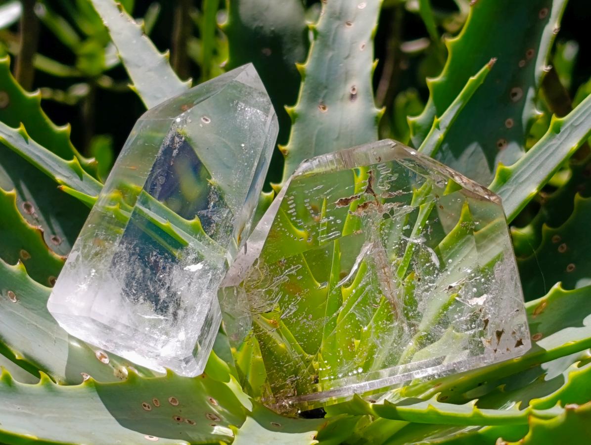 Polished Mixed Quartz Crystals x 6 From Madagascar - Toprock Gemstones and Minerals 