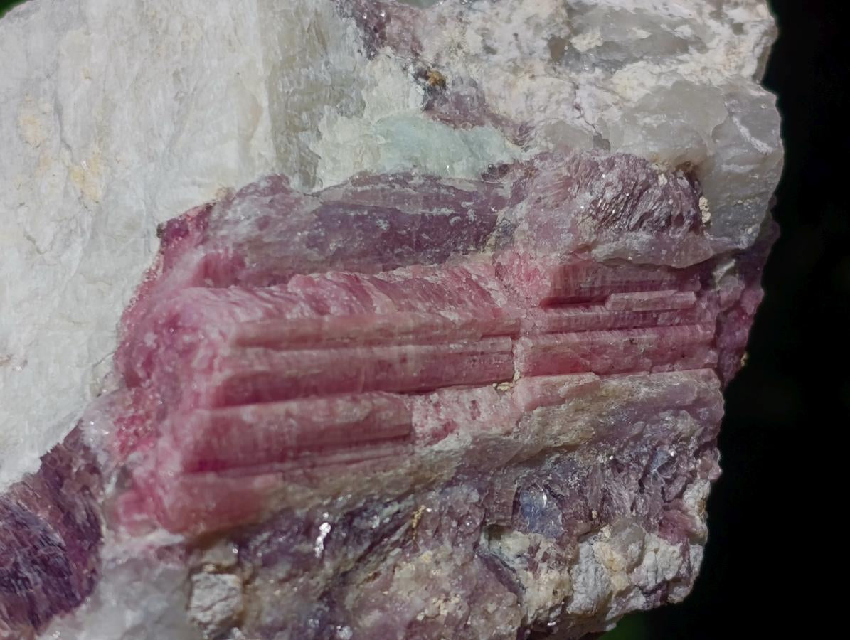 Natural Pink Rubellite Tourmaline Specimens x 2 From Karibib, Namibia - Toprock Gemstones and Minerals 
