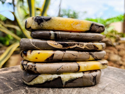 Polished Septerye Slices x 6 From Mahajanga, Madagascar - Toprock Gemstones and Minerals 