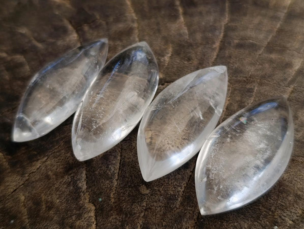 Polished Rock Crystal Teardrop Free Forms x 70 From Amoron’i Mania, Madagascar - Toprock Gemstones and Minerals 