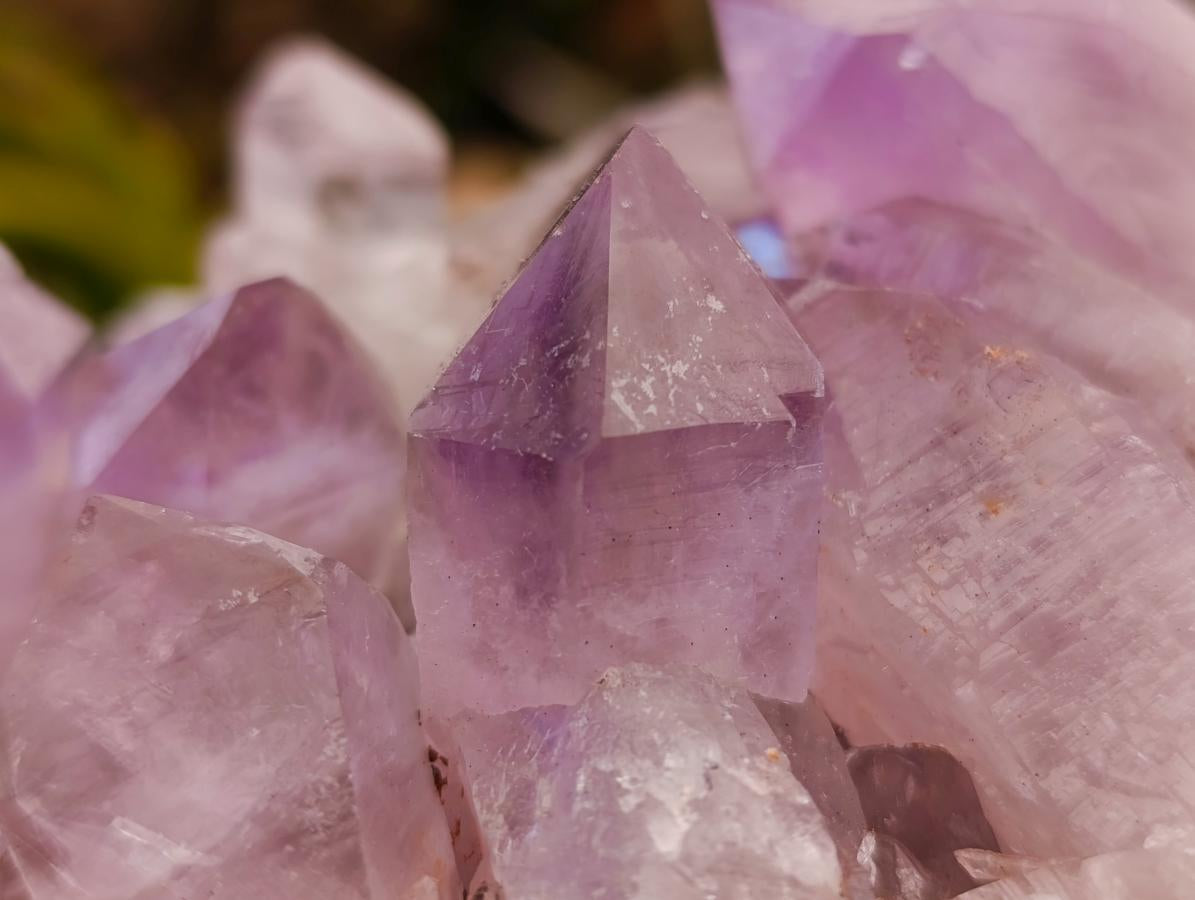 Natural Jacaranda Amethyst Crystal Clusters x 2 From Mumbwa, Zambia - Toprock Gemstones and Minerals 