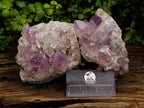 Natural Jacaranda Amethyst Crystal Clusters x 2 From Mumbwa, Zambia - Toprock Gemstones and Minerals 