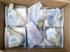 Natural Blue Lace Agate Specimens x 6 From Nsanje, Malawi - Toprock Gemstones and Minerals 