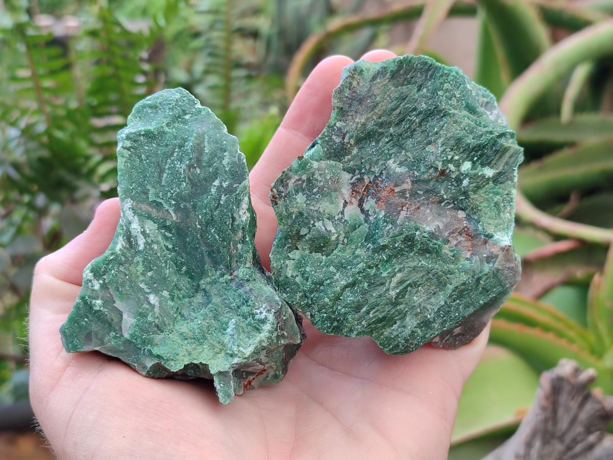 Natural Swazi Jade Cobbed Specimens x 12 From Swaziland - Toprock Gemstones and Minerals 