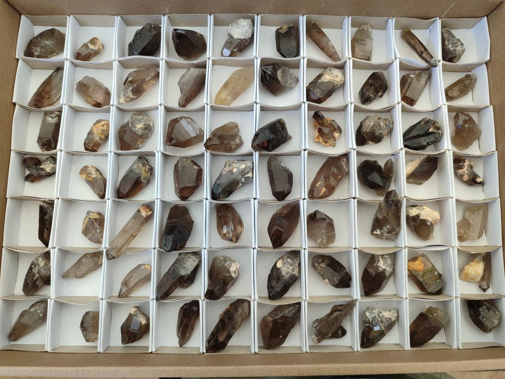 Natural Smokey Quartz Crystals x 70 From Zomba Plateau, Malawi - Toprock Gemstones and Minerals 