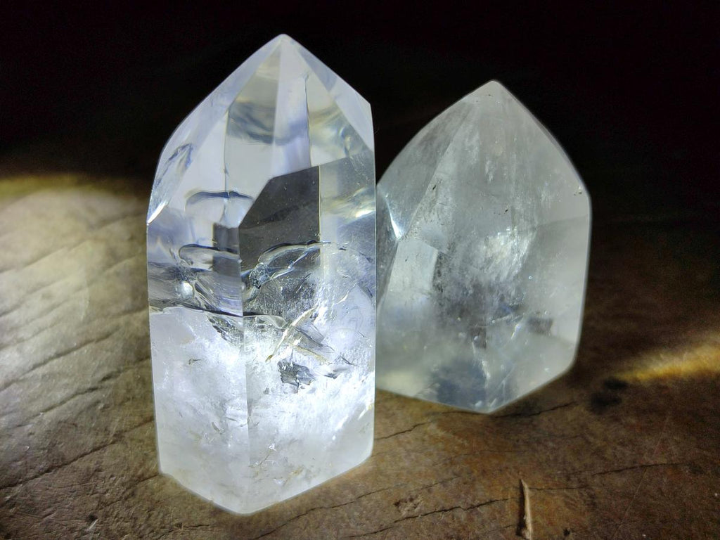 Polished Clear Phantom Quartz Display Crystals x 24 From Madagascar - Toprock Gemstones and Minerals 
