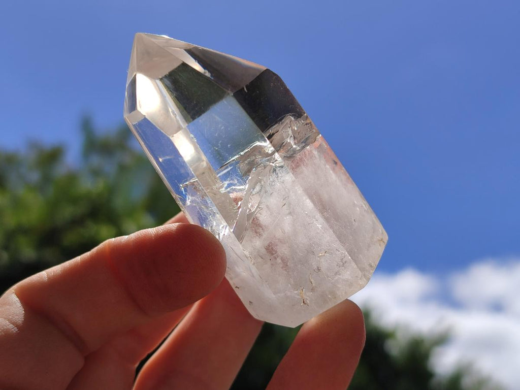 Polished Clear Phantom Quartz Display Crystals x 24 From Madagascar - Toprock Gemstones and Minerals 