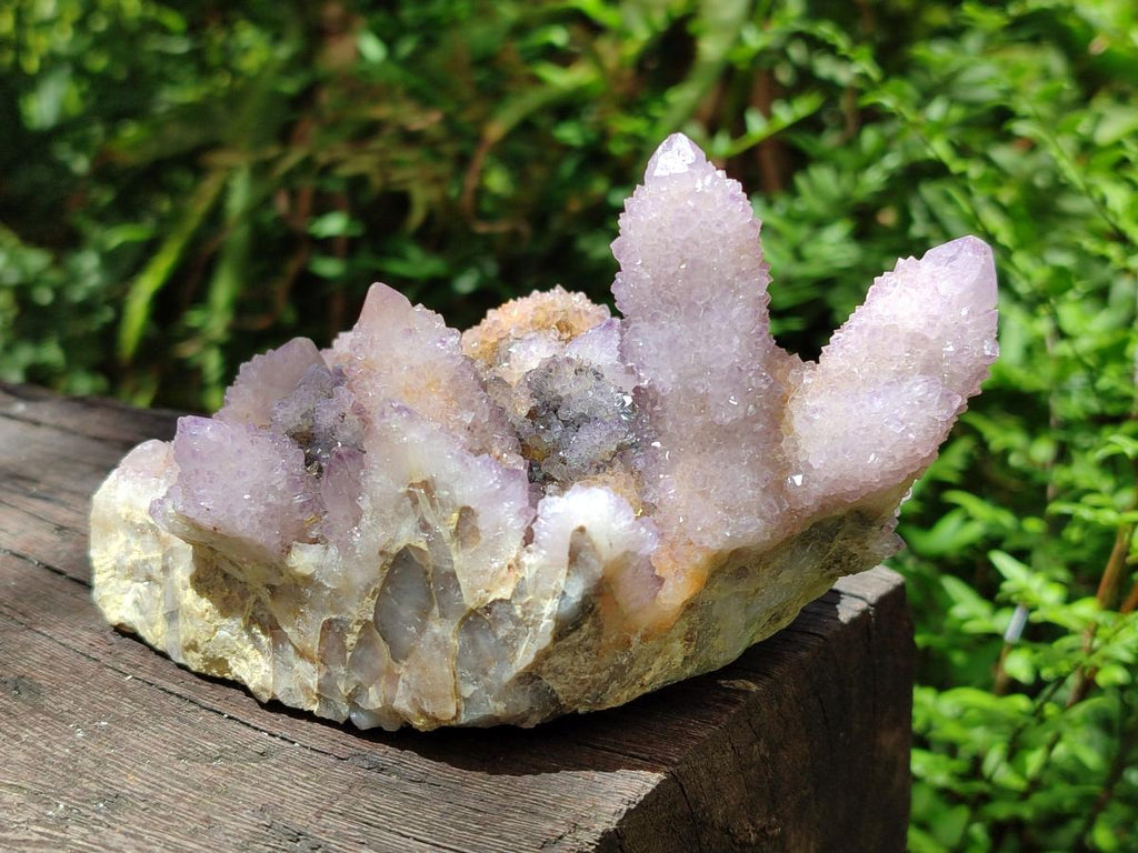 Natural Amethyst and Ametrine Spirit Clusters x 2 From Boekenhouthoek, South Africa - Toprock Gemstones and Minerals 