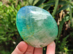 Polished Green Fluorite Standing Free Forms x 3 From Madagascar - Toprock Gemstones and Minerals 